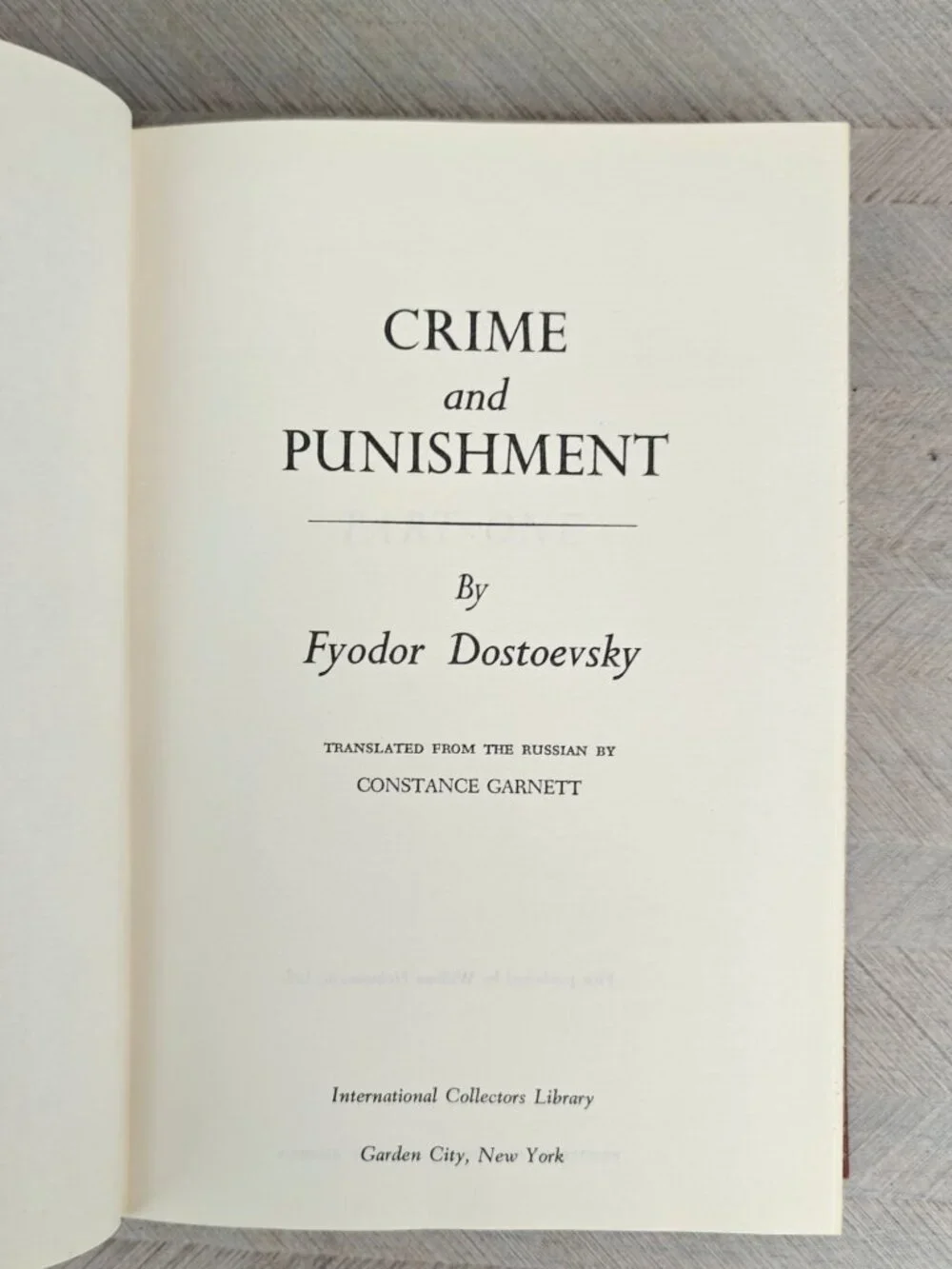 Crime And Punishment Fyodor Dostoevsky International Collectors Lib Hardcover